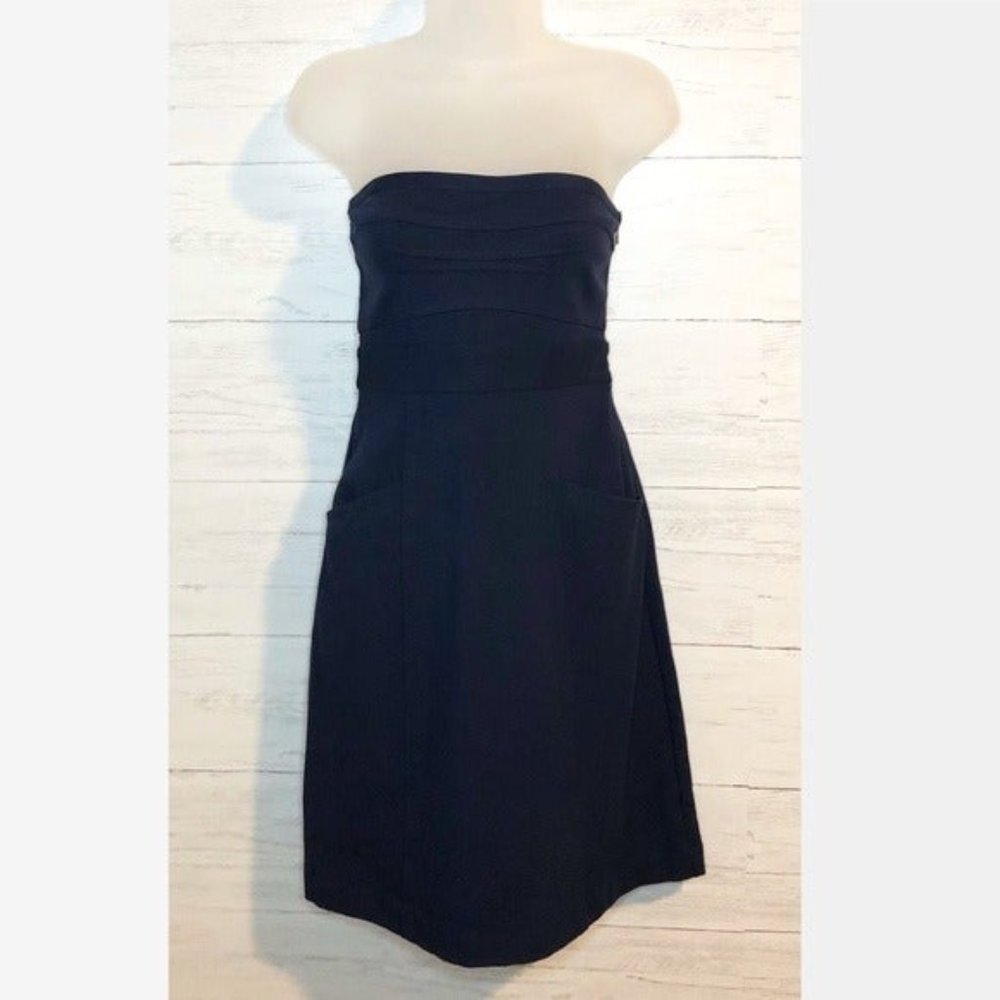 NWT Theory Navy Strapless 'Clemins' Dress Size 4